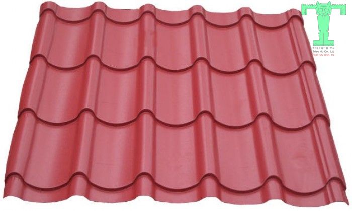 Mái tôn giả ngói màu đỏ