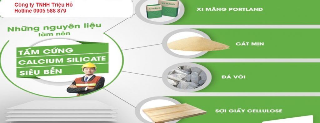Thành phần của tấm cemboard Vĩnh Tường