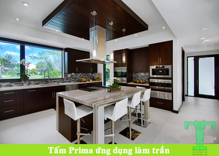 Ứng dụng tấm Prima làm trần Ứng dụng tấm Prima làm trần